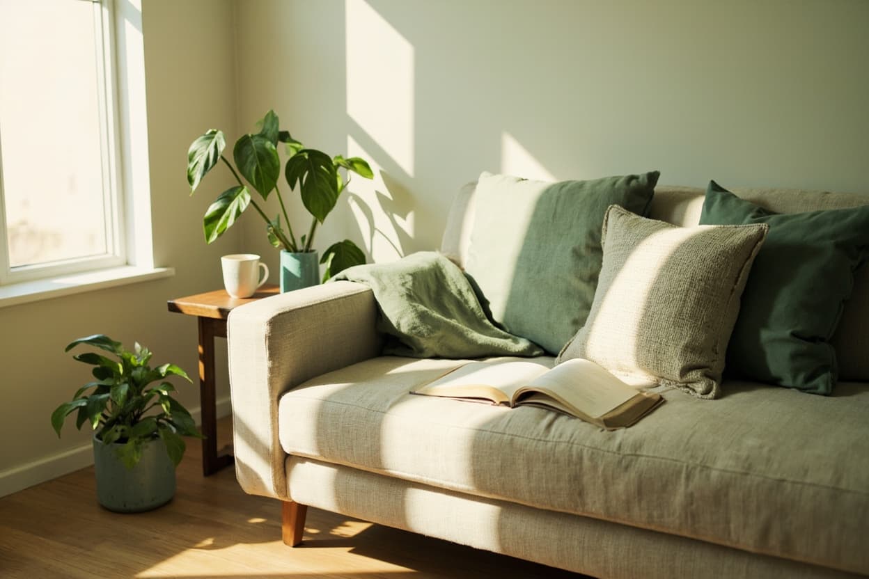 Modern wellness living room